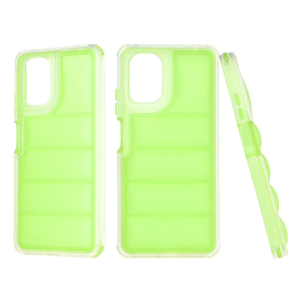 Fodral för Motorola Moto G24 Power, Techsuit, Wave Shield, Grön