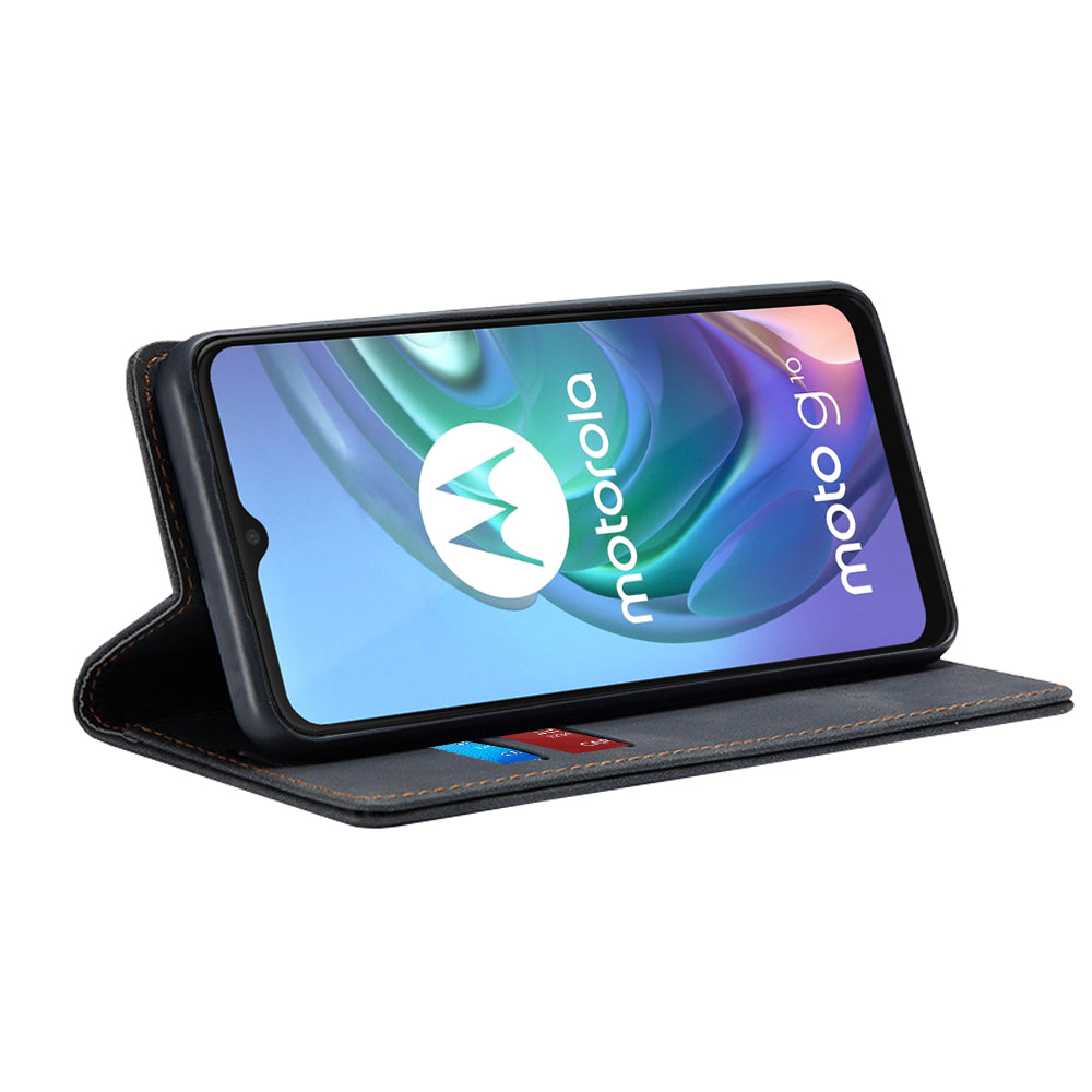 Fodral för Motorola Moto G30 / G20 / G10, Techsuit, Confy, Svart