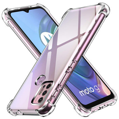 Fodral för Motorola Moto G30 / G20 / G10, Techsuit, Stötsäker Klar, Transparent