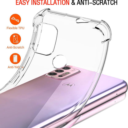 Fodral för Motorola Moto G30 / G20 / G10, Techsuit, Stötsäker Klar, Transparent