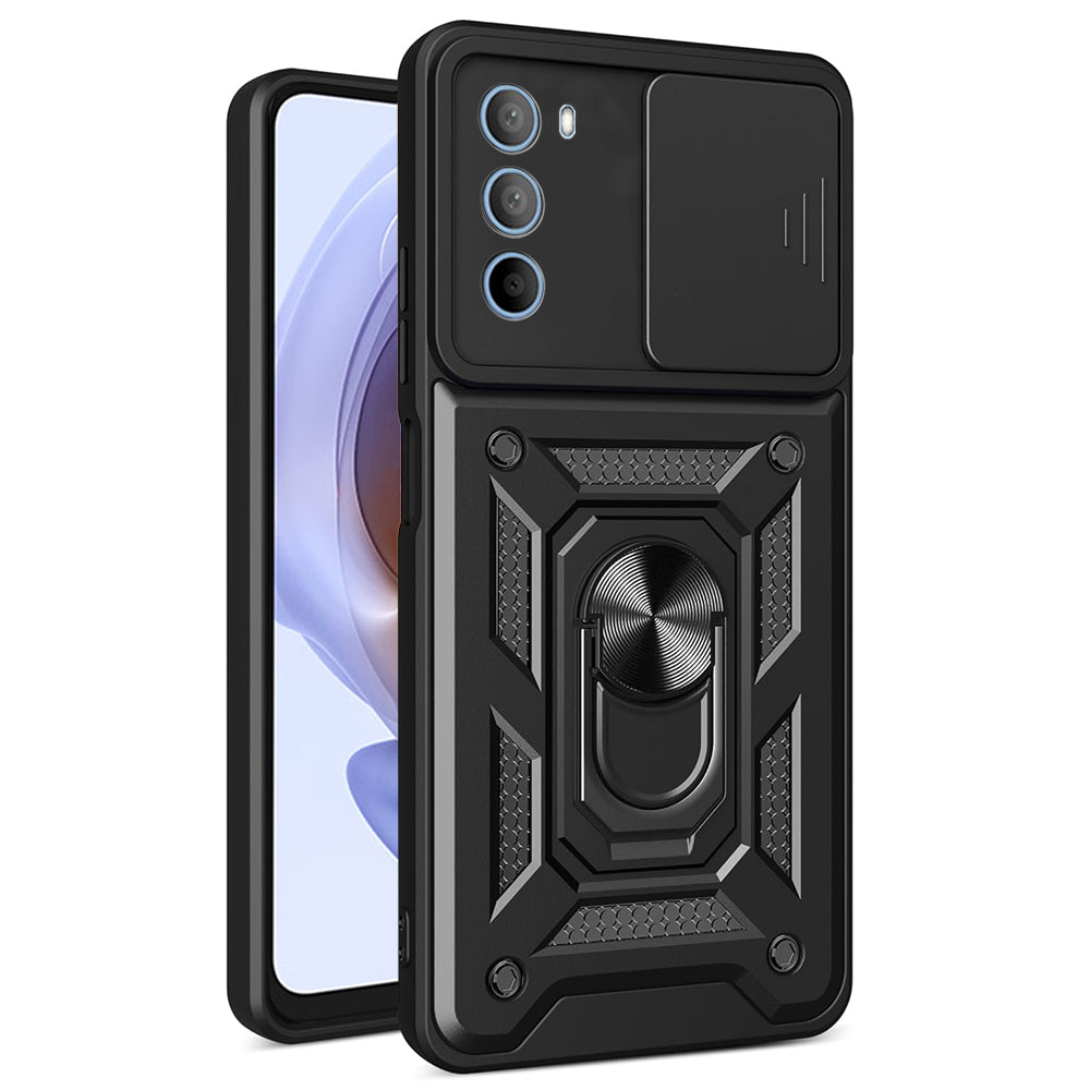 Fodral för Motorola Moto G31 / G41, Techsuit, CamShield, Svart