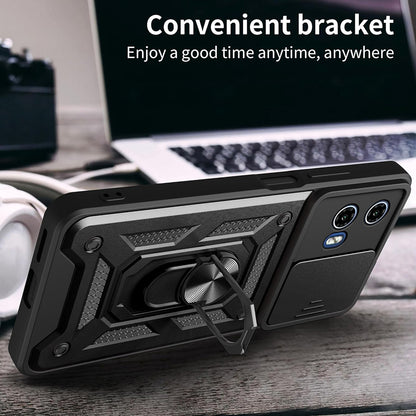 Fodral för Motorola Moto G31 / G41, Techsuit, CamShield, Svart