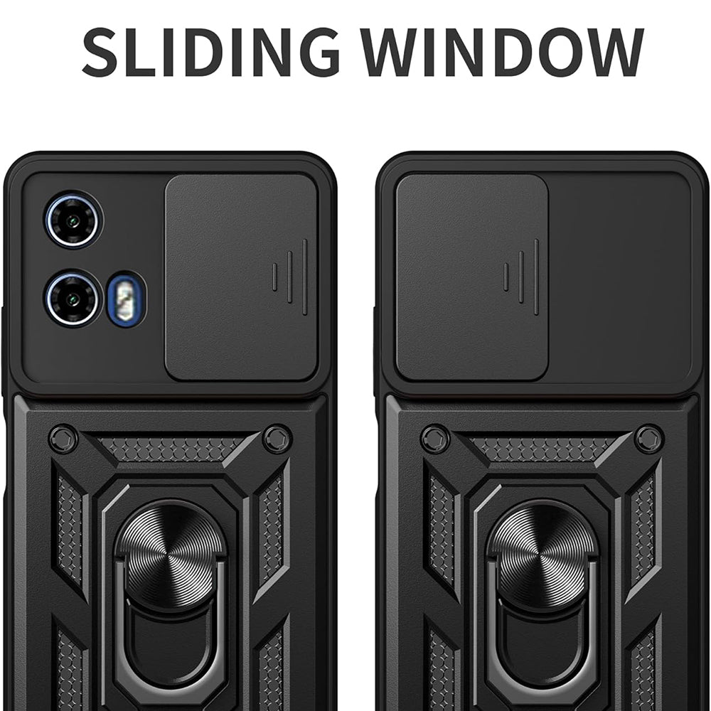 Fodral för Motorola Moto G31 / G41, Techsuit, CamShield, Svart
