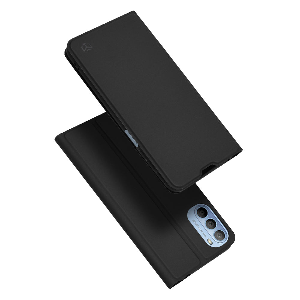 Fodral för Motorola Moto G31 / G41, Techsuit, Magskin Book, Svart
