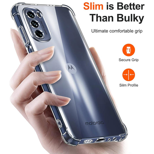 Fodral för Motorola Moto G31 / G41, Techsuit, Stötsäker Klar, Transparent