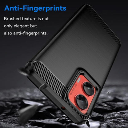 Fodral för Motorola Moto G35, Techsuit, Kolfiber, Blå