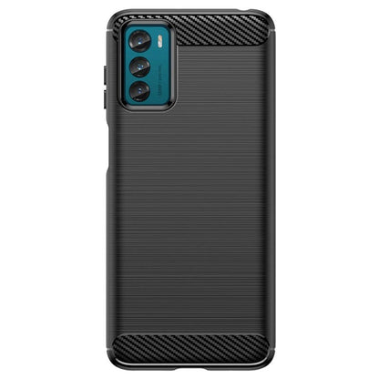 Fodral för Motorola Moto G42, Techsuit, Kolfiber, Svart