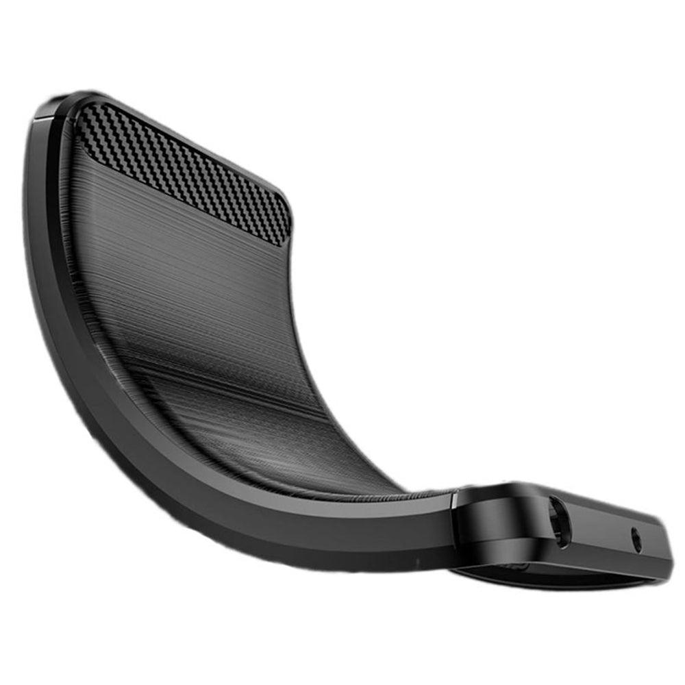 Fodral för Motorola Moto G42, Techsuit, Kolfiber, Svart