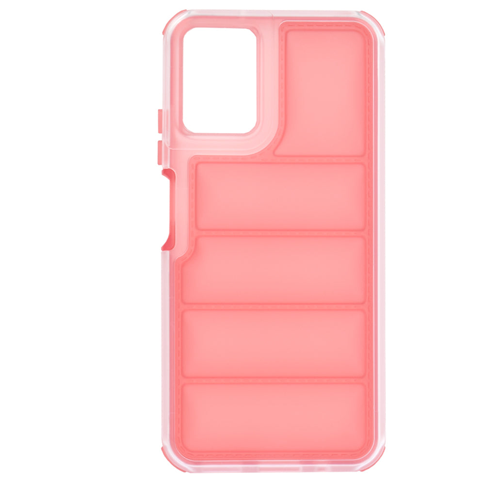 Fodral för Motorola Moto G45 / G34, Techsuit, Wave Shield, Röd