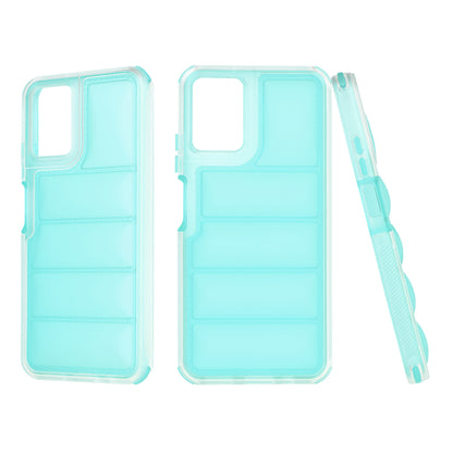 Fodral för Motorola Moto G45 / G34, Techsuit, Wave Shield, Turkos