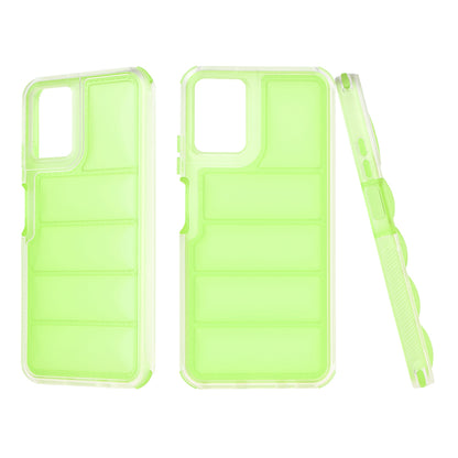 Fodral för Motorola Moto G45 / G34, Techsuit, Wave Shield, Grön