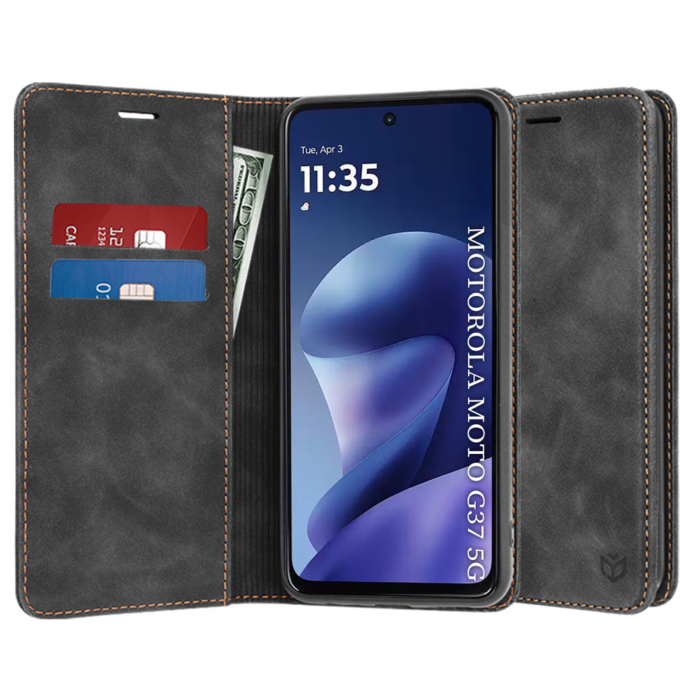 Fodral för Motorola Moto G47 / G37 Power / G37, Techsuit, Confy, Svart