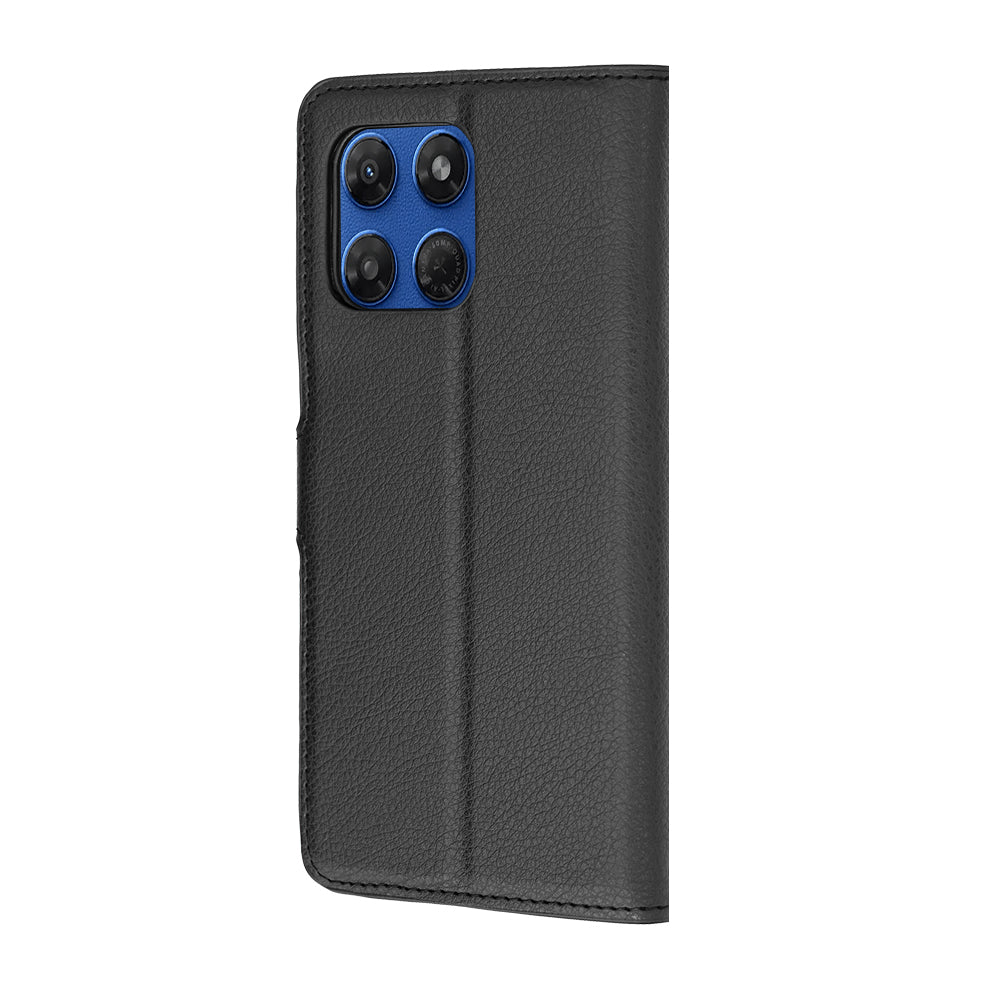 Fodral för Motorola Moto G47 / G37 Power / G37, Techsuit, Läderfolio, Svart