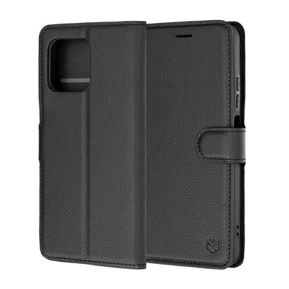 Fodral för Motorola Moto G47 / G37 Power / G37, Techsuit, Läderfolio, Svart