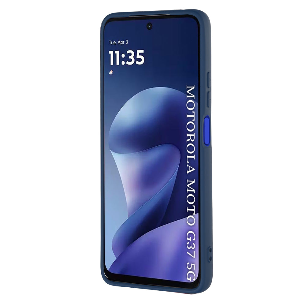 Mobilskal för Motorola Moto G47 / G37 Power / G37, Techsuit, SoftFlex, Marinblå