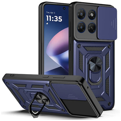 Fodral för Motorola Moto G47 / G37, Techsuit, CamShield, Blå