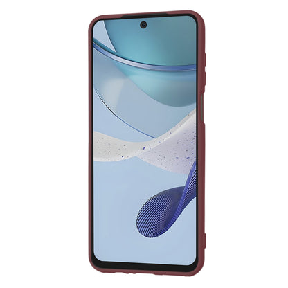 Fodral för Motorola Moto G53, Techsuit, SoftFlex, Vinröd