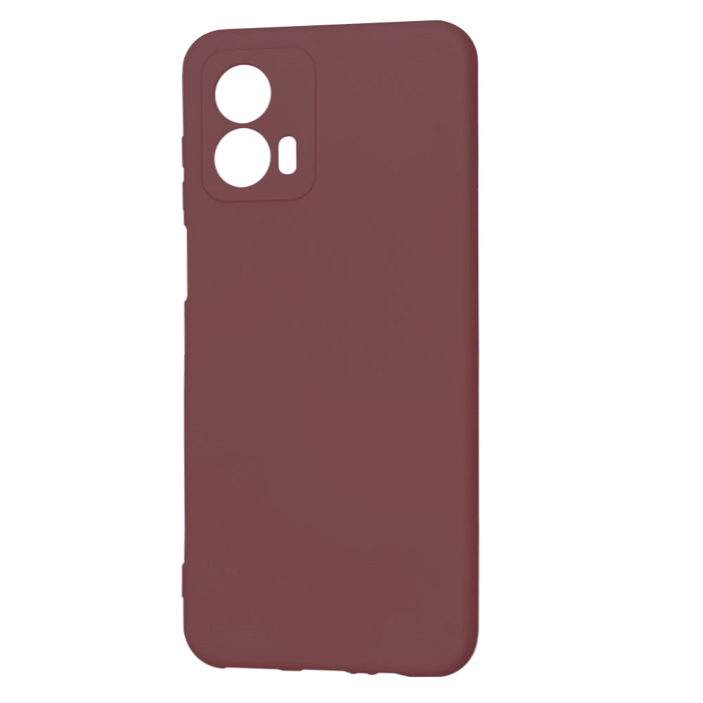 Fodral för Motorola Moto G53, Techsuit, SoftFlex, Vinröd