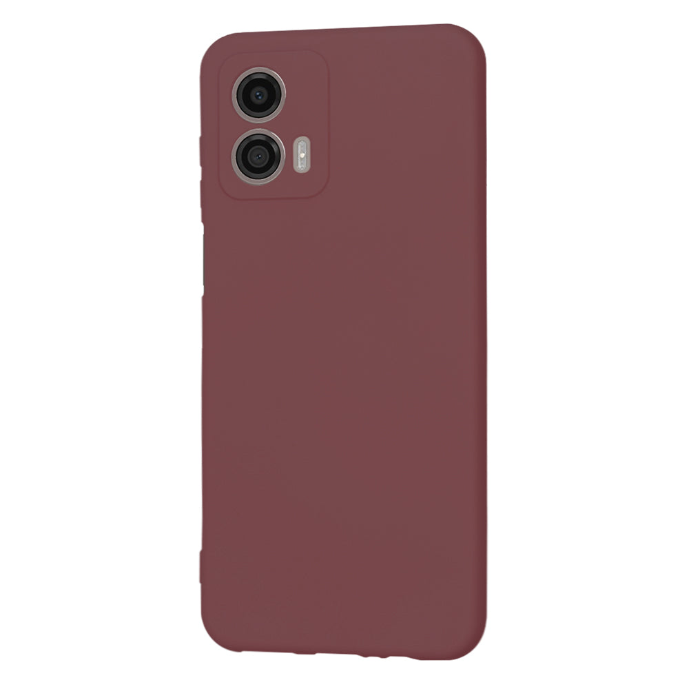 Fodral för Motorola Moto G53, Techsuit, SoftFlex, Vinröd