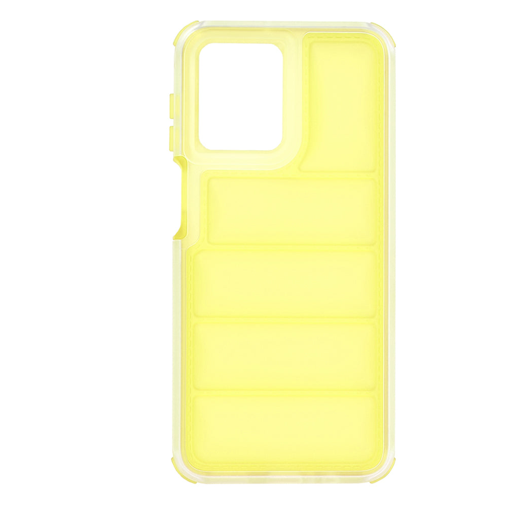 Fodral för Motorola Moto G54, Techsuit, Wave Shield, Gul