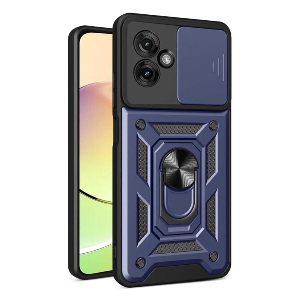 Fodral för Motorola Moto G55, Techsuit, CamShield, Blå