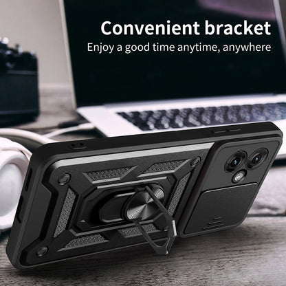 Fodral för Motorola Moto G55, Techsuit, CamShield, Grön