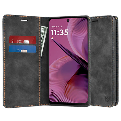 Fodral för Motorola Moto G55, Techsuit, Confy, Svart
