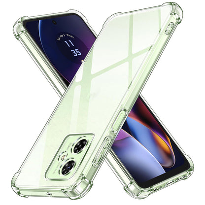 Fodral för Motorola Moto G55, Techsuit, Stötsäker Klar, Transparent