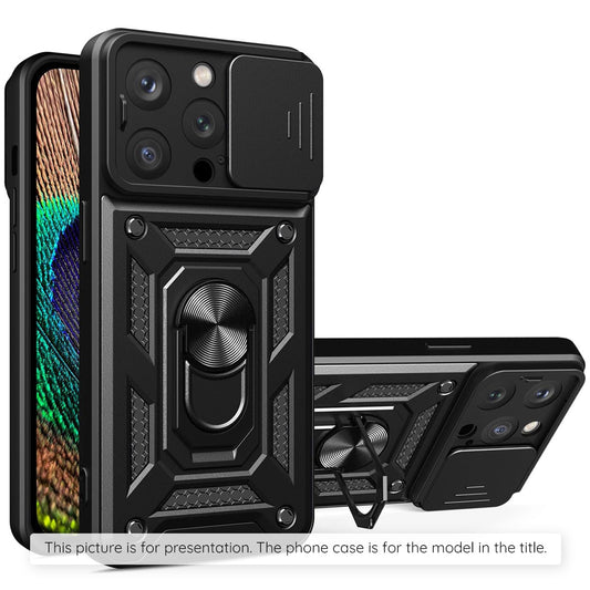 Fodral för Motorola Moto G56, Techsuit, CamShield, Svart