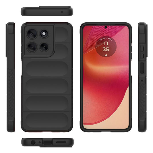 Fodral för Motorola Moto G56, Techsuit, Magic Shield, Svart