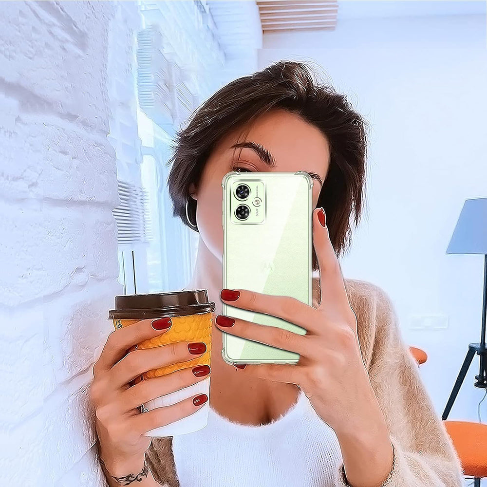 Fodral för Motorola Moto G64 / G54 Power Edition, Techsuit, stöttåligt klart, transparent