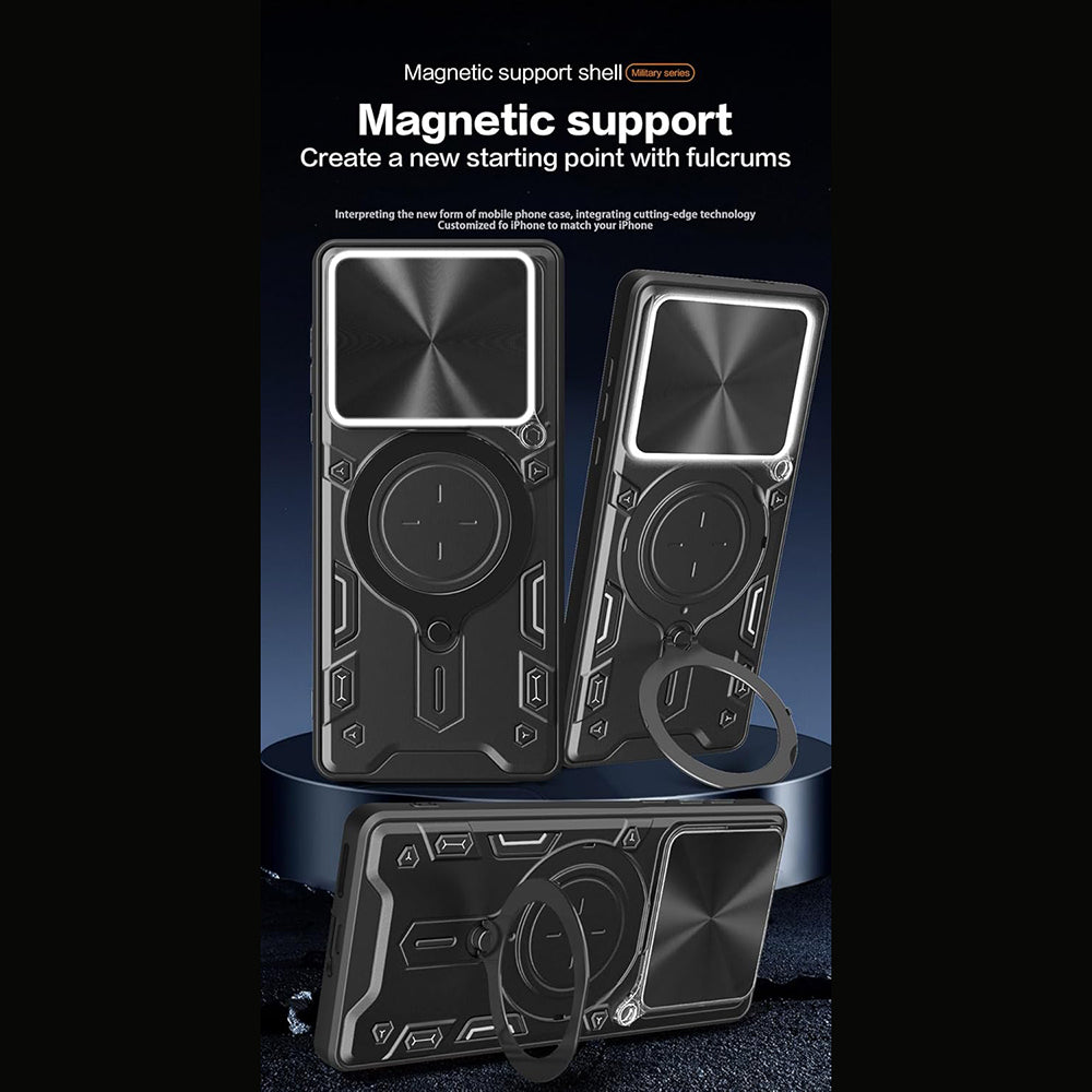 Case for Motorola Moto G67 Power / G57 Power, Techsuit, CamGuard Pro, Black