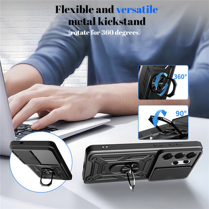 Skyddsfodral för Motorola Moto G67 Power / G57 Power, Techsuit, CamShield, Blå