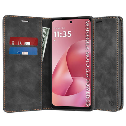 Fodral för Motorola Moto G67 Power / G57 Power, Techsuit, Confy, Svart