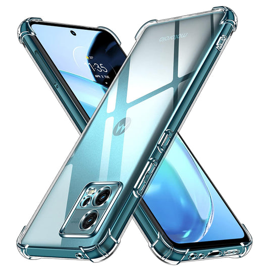 Fodral för Motorola Moto G72, Techsuit, Stötsäker Klar, Transparent