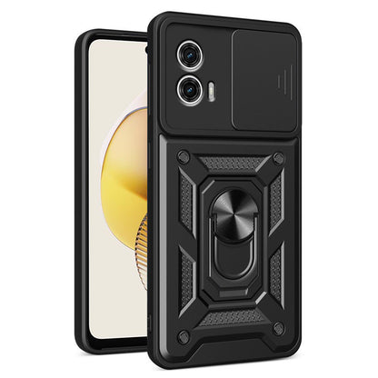 Fodral för Motorola Moto G73, Techsuit, CamShield, Svart