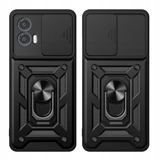 Fodral för Motorola Moto G73, Techsuit, CamShield, Svart