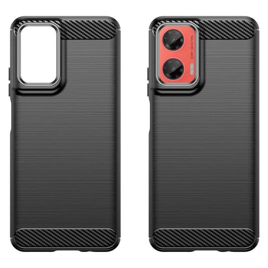 Fodral för Motorola Moto G75, Techsuit, Kolfiber, Blå