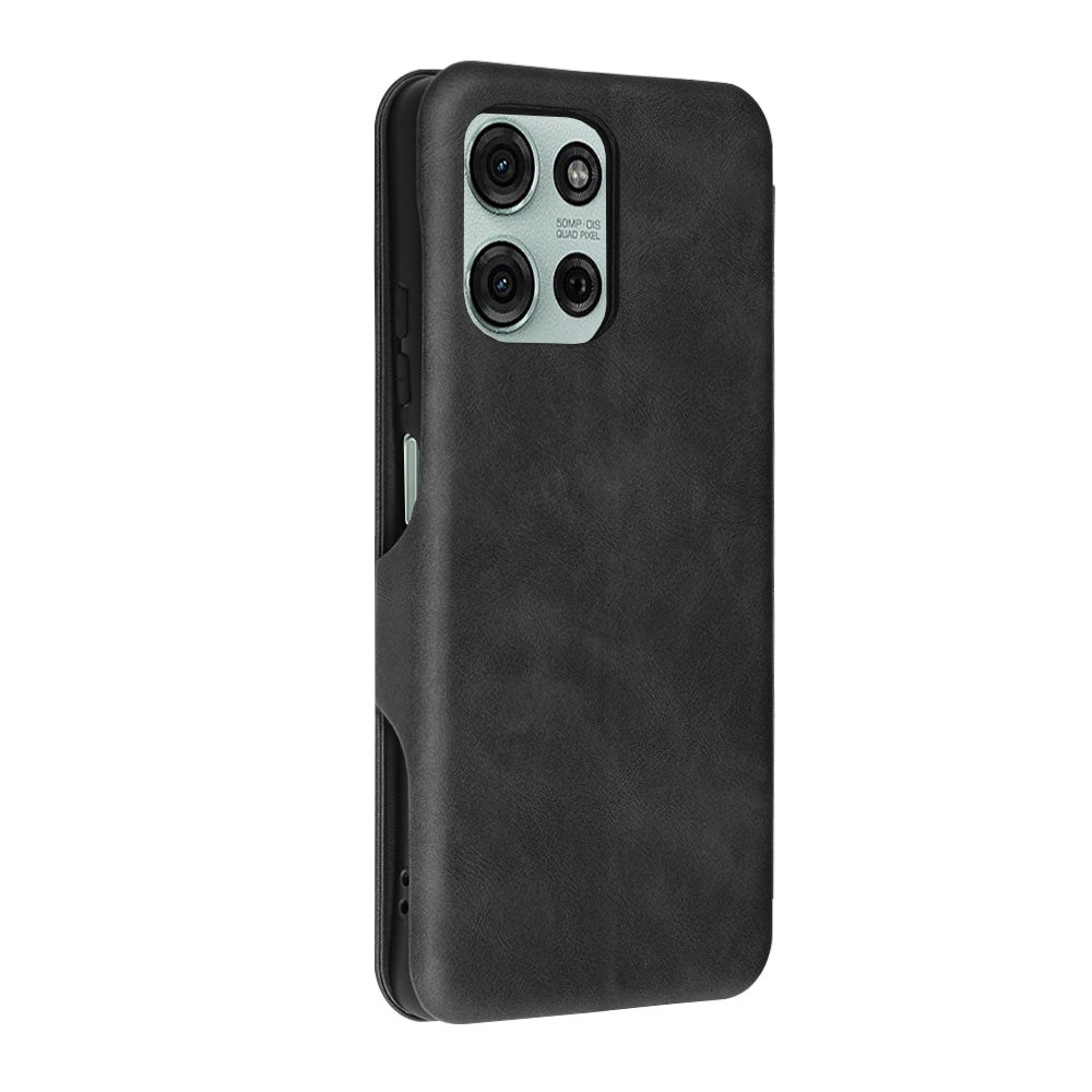 Fodral för Motorola Moto G75, Techsuit, Safe Wallet Plus, Svart