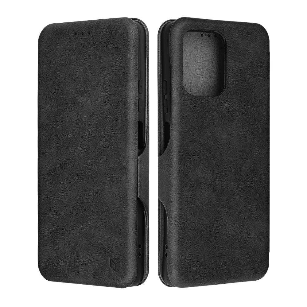 Fodral för Motorola Moto G75, Techsuit, Safe Wallet Plus, Svart