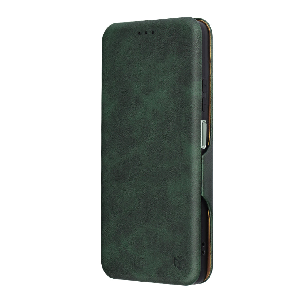 Fodral för Motorola Moto G75, Techsuit, Safe Wallet Plus, Grön