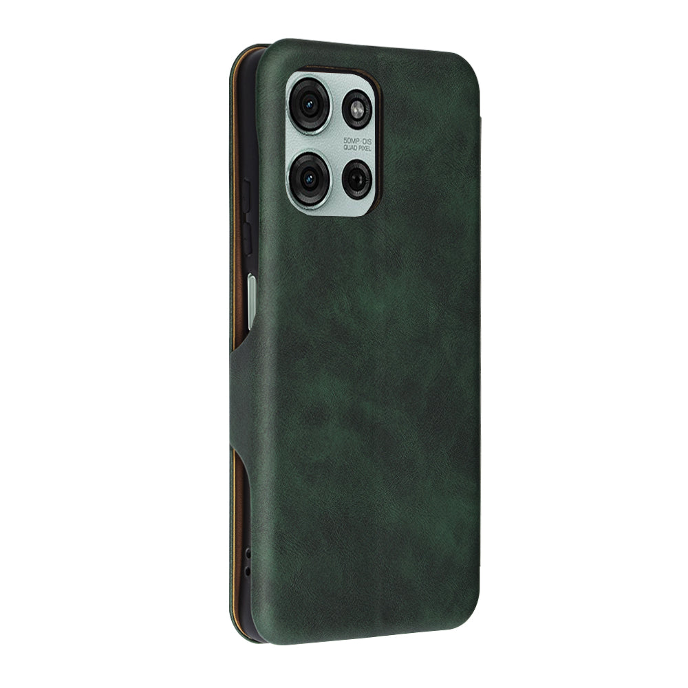 Fodral för Motorola Moto G75, Techsuit, Safe Wallet Plus, Grön