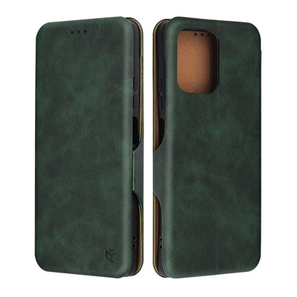 Fodral för Motorola Moto G75, Techsuit, Safe Wallet Plus, Grön