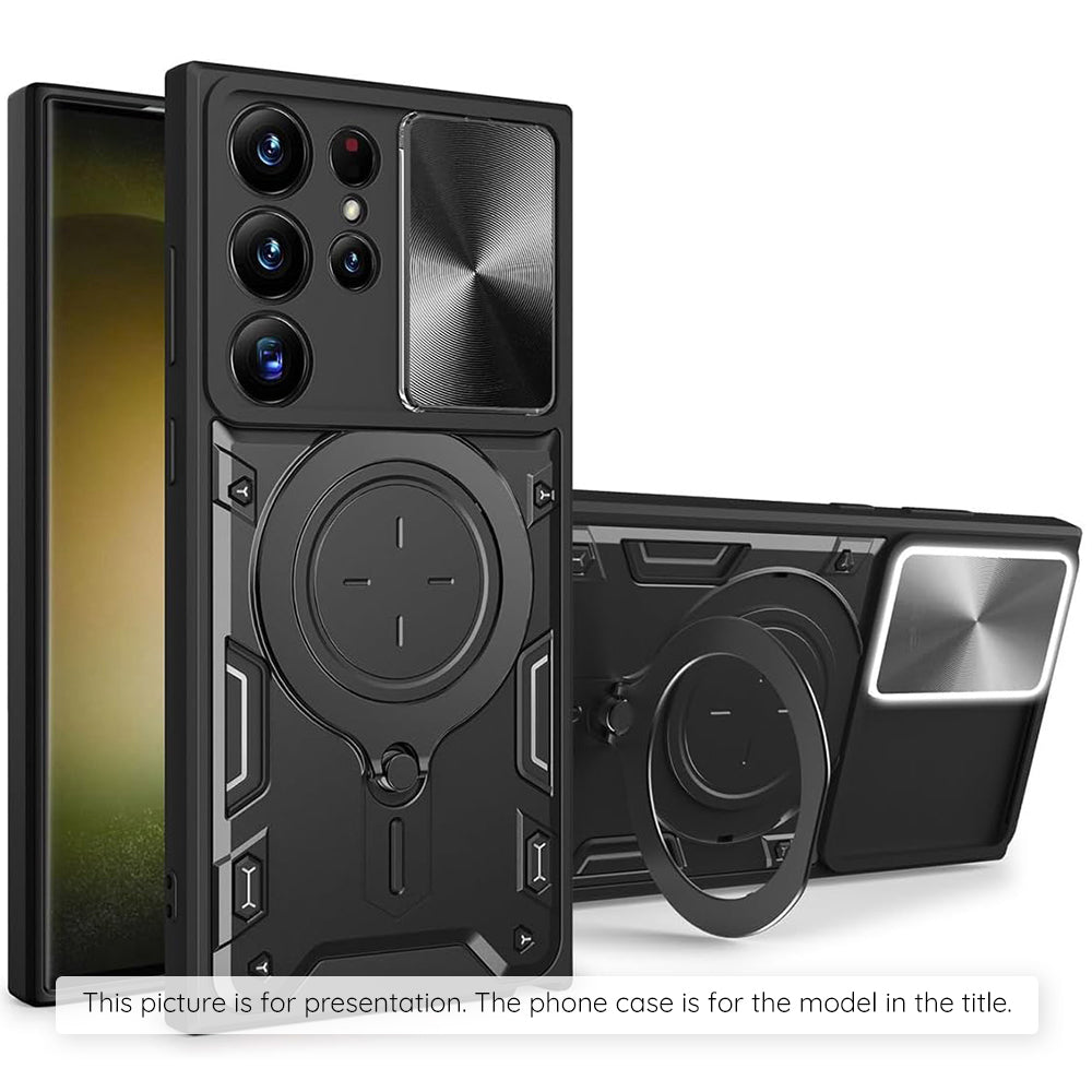 Case for Motorola Moto G77 / G67, Techsuit, CamGuard Pro, Black