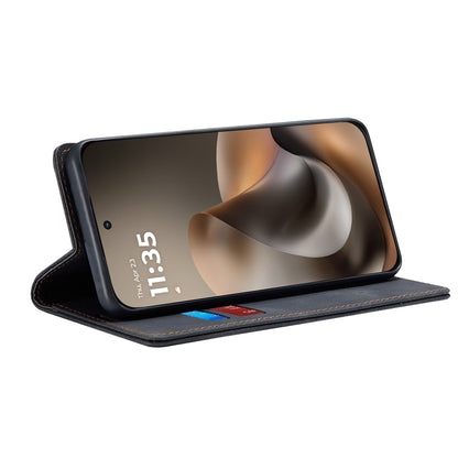 Fodral för Motorola Moto G77 / G67, Techsuit, Confy, Svart