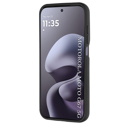 Fodral för Motorola Moto G77 / G67, Techsuit, Glinth, Svart