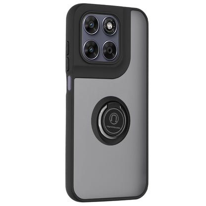 Fodral för Motorola Moto G77 / G67, Techsuit, Glinth, Svart