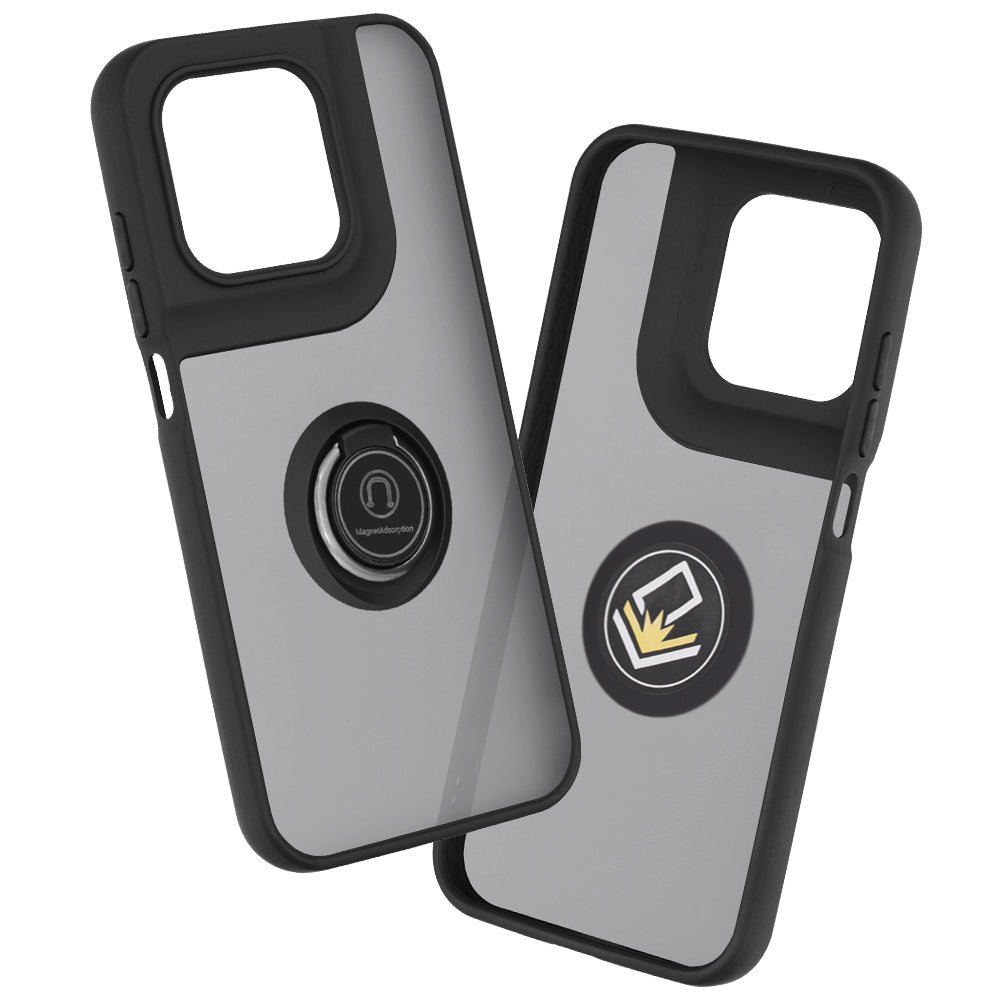 Fodral för Motorola Moto G77 / G67, Techsuit, Glinth, Svart