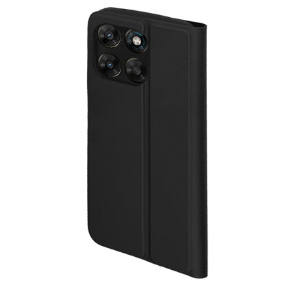 Fodral för Motorola Moto G77 / G67, Techsuit, Magskin Book, Svart