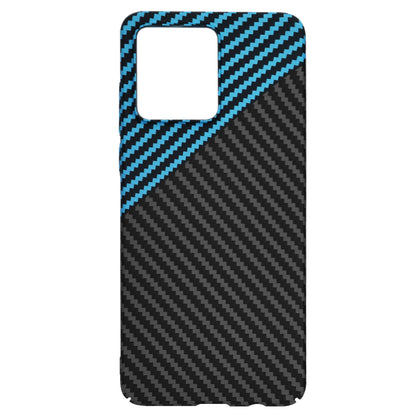 Fodral för Motorola Moto G84, Techsuit, Carbonite FiberShell, Svart Bleu